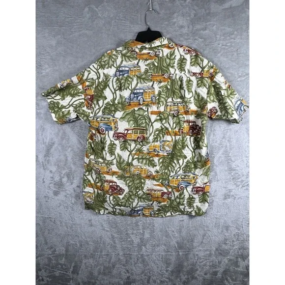 Cottonseed‎ Men's Button Up Short Sleeve Vintage Shirt Size XL Made In USA - Picture 8 of 13